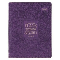 2026 Large 18-Month Planner: Purple I Know The Plans (Jeremiah 29:11)
