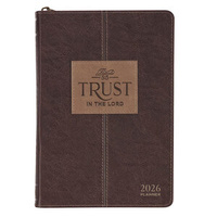 2026 12-month Executive Planner Brown: Trust in the Lord - Proverbs 3:5