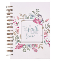 Journal: Let Your Faith Be Bigger Than Your Fear, Native Floral Bouquet With Bird (Faith Fear Collection)