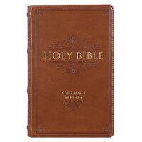 KJV Giant Print Bible - Brown heat-debossed