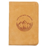 Faith Can Move Mountains Pocket-sized Full Grain Leather Journal