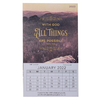 2022 All Things Are Possible Mini Magnetic Calendar