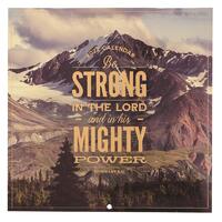 2022 12-Month Large Wall Calendar: Be Strong in the Lord