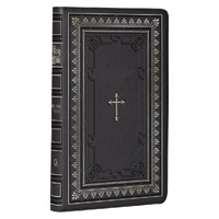 Black Framed Faux Leather KJV Deluxe Gift Bible with Thumb Index
