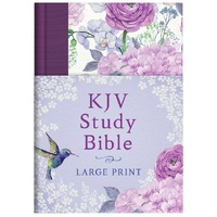 KJV Study Bible Large Print Hummingbird Lilacs