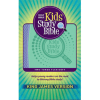 KJV Kids Study Bible Flex Purple Green (Red Letter Edition)