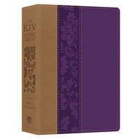 KJV Study Bible Large Print Violet Floret (Red Letter Edition)