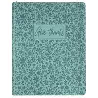 2023 12-Month Large Executive Diary/Planner: Give Thanks, Blue, Zipper Closure