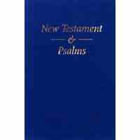 KJV Pocket New Testament and Psalms Blue Vinyl (Black Letter Edition)