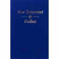 KJV Pocket New Testament and Psalms Blue Vinyl (Black Letter Edition)