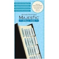 Majestic Bible Tabs Blue Floral
