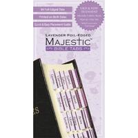 Majestic Bible Tabs Lavender Foil Edged