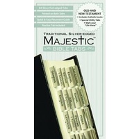 Majestic Bible Tabs Traditional Silver-Edged