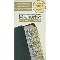 Majestic Bible Tabs Large Print Traditional Gold