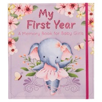 My First Year Hardcover Memory Book for Baby Girls