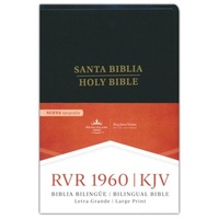 Santa Biblia - Holy Bible RVR 1960/KJV Leather Large Print