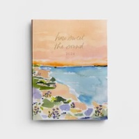 2024 16-Month Diary/Planner: Waterfront, Linen Textured With Foil Accents
