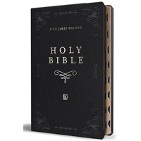 KJV Giant Print Thinline Bible with Thumb Indexing Black (Red Letter Edition)