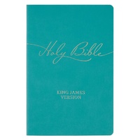 Marbled Teal Faux Leather King James Version Gift Bible