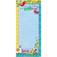 Magnetic Listpad - Do What Makes Your Heart Sing