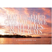 Large Poster - May the Lord give you peace - 2 Thessalonians 3:16