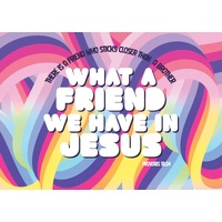 Large Poster - What a friend we have in Jesus