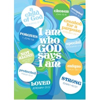 Large Poster - Who God says I am