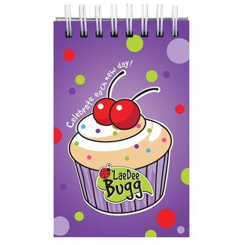 Lae Dee Bugg Cupcake Wirebound Notepad